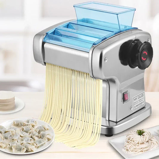 Electric Noodle Dumpling Wrapper Machine  Commercial Household Pasta Noodle Maker Machine Stainless Steel Noodle Press Machine