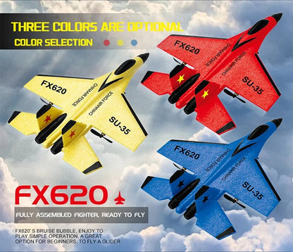 RC SU-35 Fighter Plane: High-Flying 2.4G Radio Control Glider for Kids - Remote Control Foam Aircraft for Adventurous Play