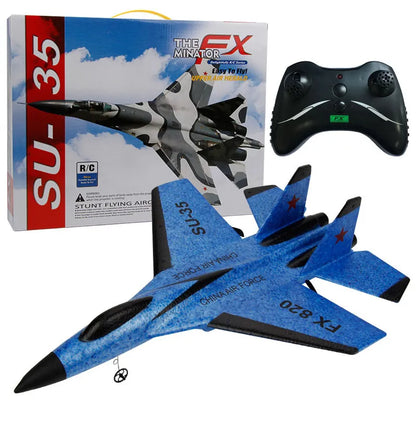 RC SU-35 Fighter Plane: High-Flying 2.4G Radio Control Glider for Kids - Remote Control Foam Aircraft for Adventurous Play