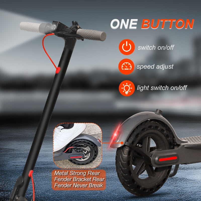 AOVOPRO ES80 M365 Electric Scooter 350W 31km/h APP Smart Adult Scooter Shock Absorption Anti-skid Folding Electric Scooter