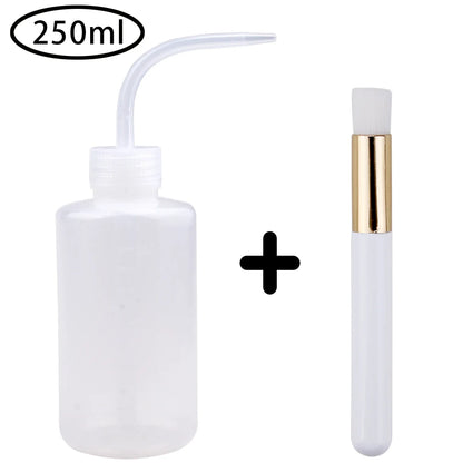 Eyelash Removal Cleaning Kit Eye Lash Clean Brush Washing Bottle Eyebrow Applicator Reusable Microfiber Face Make-up Disc Tools