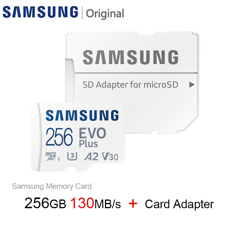 SAMSUNG EVO PLUS 256GB U3 4K Micro SD 128GB Micro SD Card SD/TF Flash Card U1 64GB 512GB Memory Card Pro Plus microSD for Phone