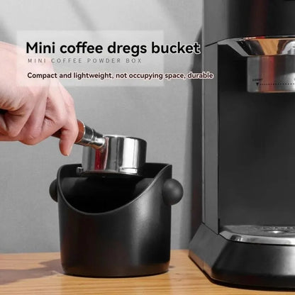 Coffee Grounds Powder Bucket Home Espresso Machine Handle Knockbox Container Organizer Abs Dregs Slot Waste Dregs Recycling Bin