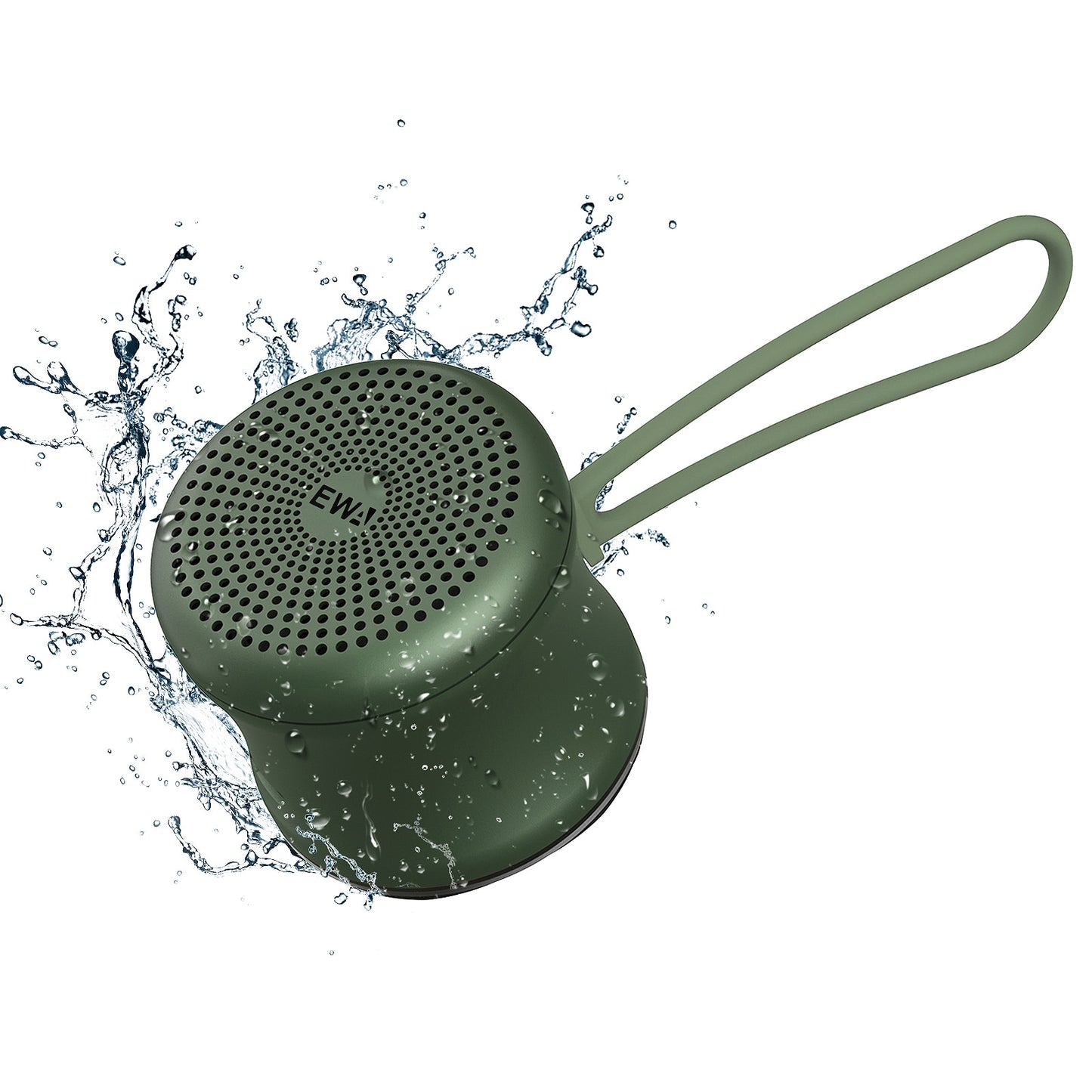 Mini Bluetooth Speaker - Enhanced with Custom Bass Radiator, IPX7 Waterproof, Ultra-Portable Design, and Travel Case Included
