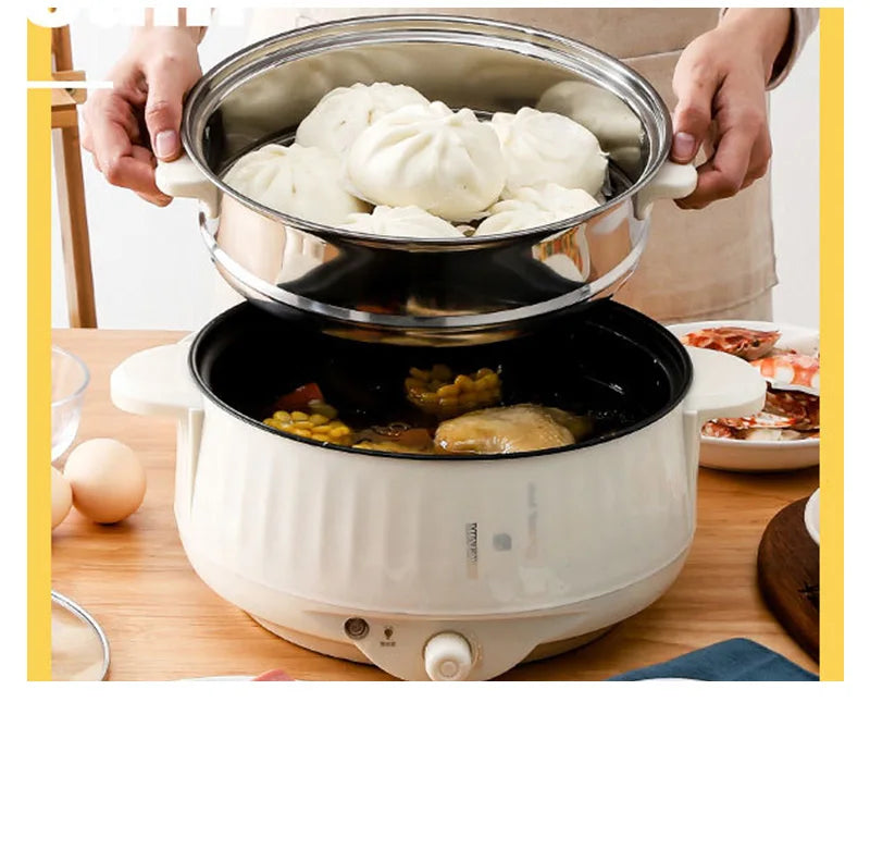 Electric MultiCooker Rice Cooker Multifunctional Frying Flat Pan Non-stick Cookware Multi Hotpot Soup Cooking Kitchen Appliances