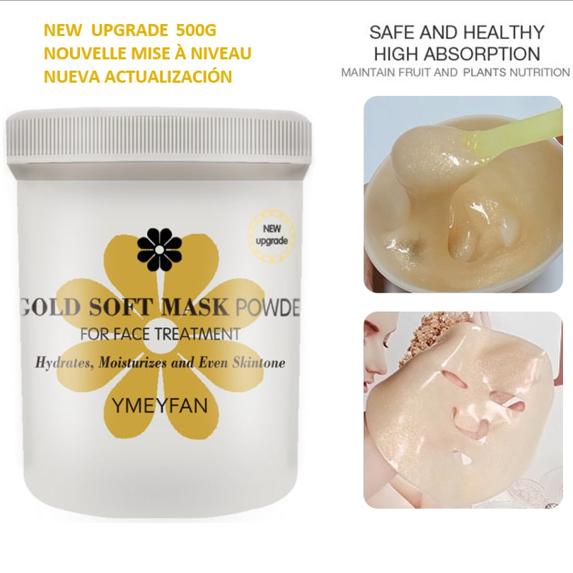 Natural Soft Hydro Jelly Mask Powder Set Peel Off Rubber Facial Mask Jar SPA Whitening Rose Collagen Hyaluronic Acid Skincare