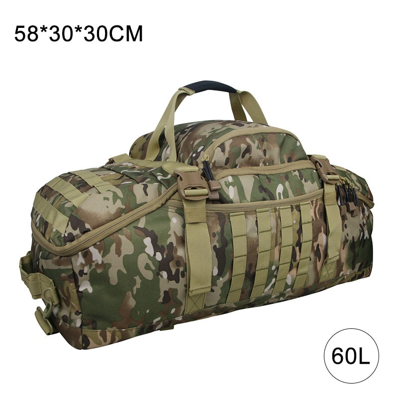 Waterproof Travel Bags with Large Capacity - 40L, 60L, 80L - Ideal Luggage Bags for Men, Duffel Bag for Travel, Weekend Bag, and Military Duffel Bag