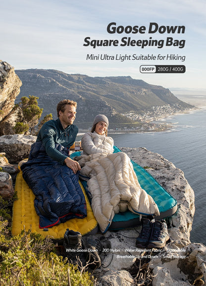Ultralight Camping Sleeping Bag with Waterproof Winter Goose Down Fill