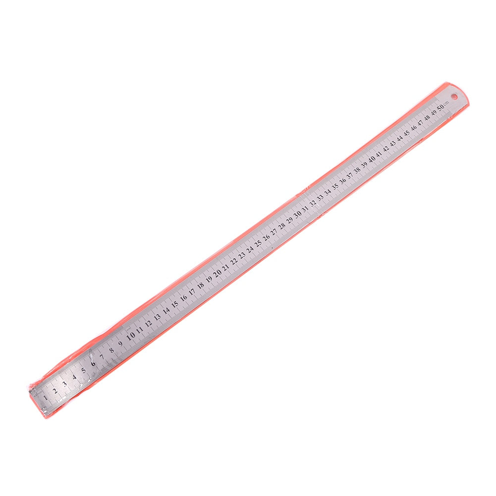 Double Side Stainless Steel Straight Ruler Metric Rule Precision Measuring Tool 15/20/30/40/50cm School Office Drawing Supplies