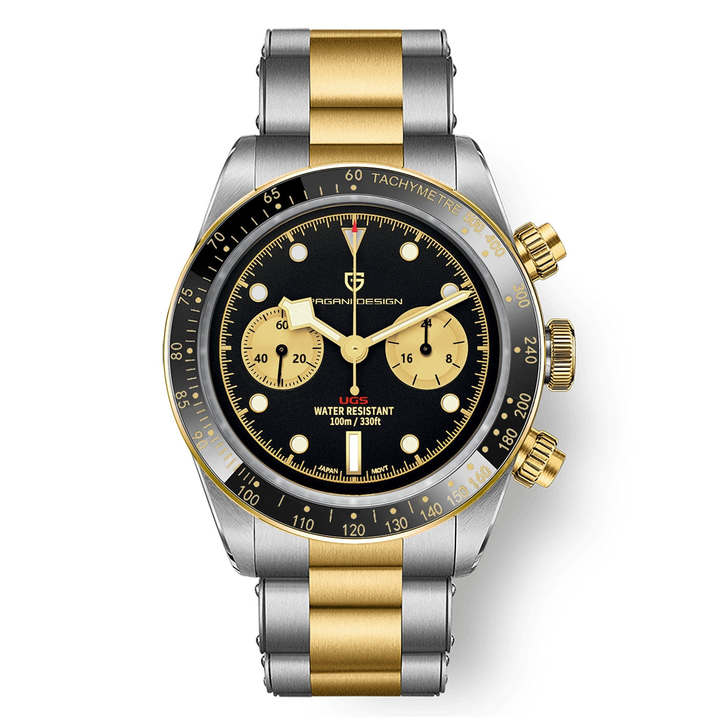 Elevate Your Style: Unveiling the 2023 New BB Panda Retro Sport Chronograph Luxury Quartz Watch for Men with Sapphire Mirror and 10Bar Waterproof Design