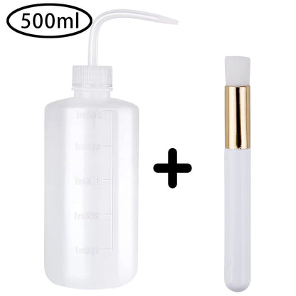 Eyelash Removal Cleaning Kit Eye Lash Clean Brush Washing Bottle Eyebrow Applicator Reusable Microfiber Face Make-up Disc Tools