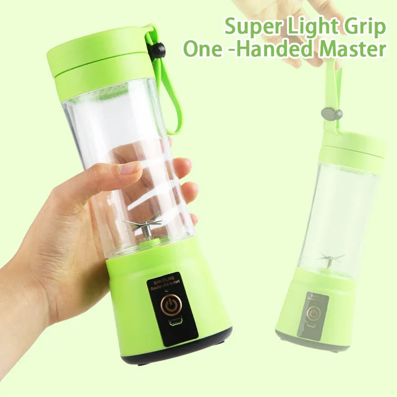 Portable Fruit Juice Blenders Summer Personal Electric Mini Bottle Home USB 6 Blades Juicer Cup Machine For Kitchen