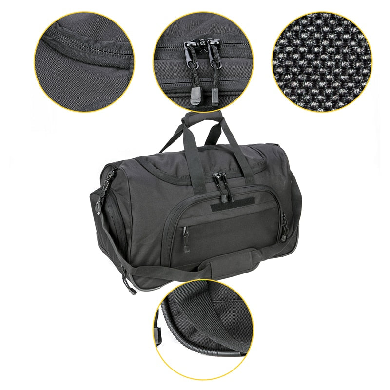 50L Travel Sports Bags Foldable Gym Bag Carry-on Luggage Duffle Bag With Shoes Compartment for Men Women 6 Colors