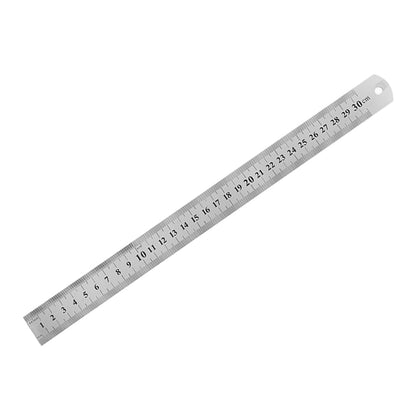 Stainless Steel Double Side Straight Ruler Centimeter Metric Scale Metal Ruler Precision Measuring Tool 15cm/20cm/30cm/40cm/50cm
