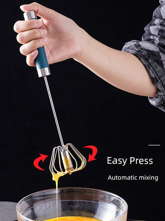 Semi-Automatic Baking Cream For Home Stainless Steel Eggbeater