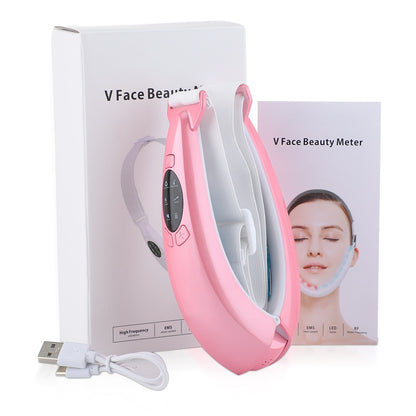 EMS Facial Lifting Device Facial Massager LED Photon Therapy Face Slimming Vibration Chin V Line Lift Belt Cellulite Jaw Device