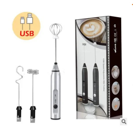 Wireless Milk Frothers Electric Handheld Blender With USB Electrical Mini Coffee Maker Whisk Mixer For Coffee Cappuccino Cream