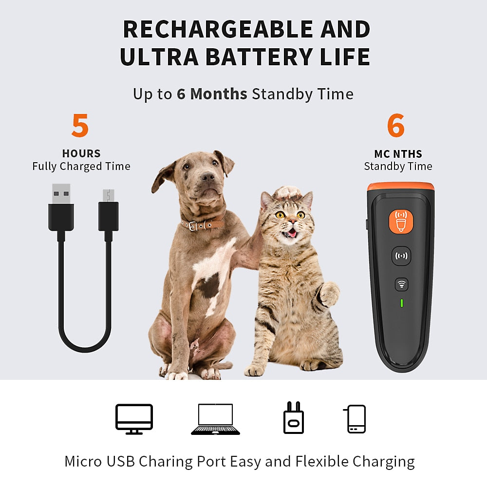 MASBRILL Dog Repeller No Dog Noise Anti Barking Device Ultrasonic Dog Bark Deterrent Devices Training 3 Modes USB Rechargeable
