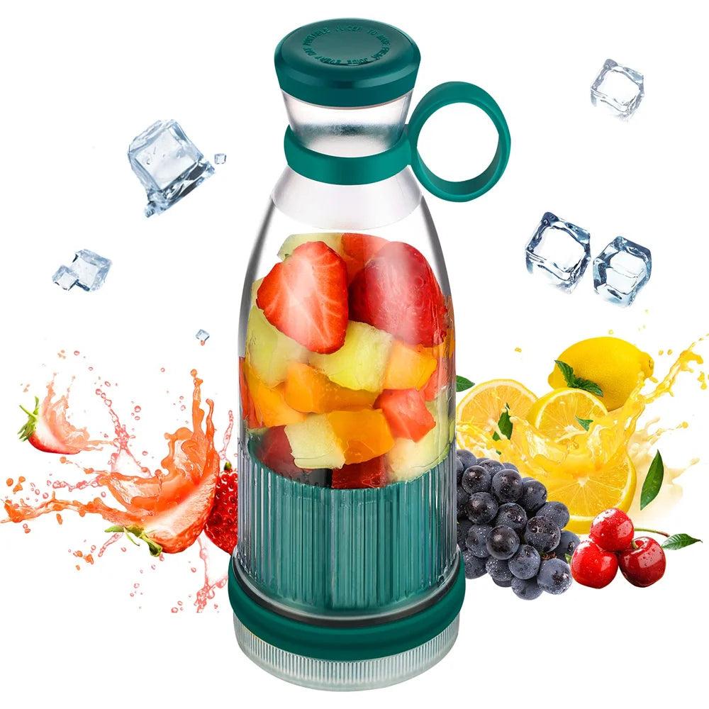 The Portable Home Fruit Health Juicer is a compact and rechargeable juice cup designed for convenience and versatility.