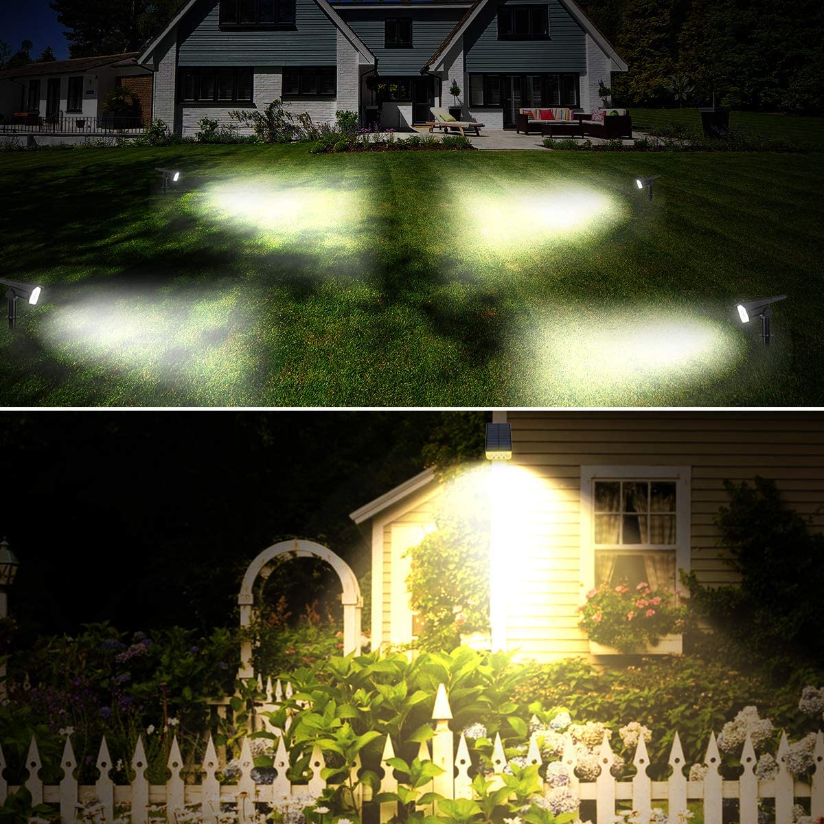 Adjustable Solar Garden Lights - Illuminate Your Outdoors with IP65 Super Bright Solar Spotlights (1/2/4PCS)