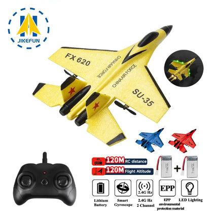 RC SU-35 Fighter Plane: High-Flying 2.4G Radio Control Glider for Kids - Remote Control Foam Aircraft for Adventurous Play