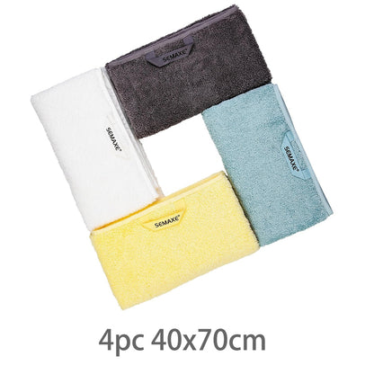 SEMAXE towel 40X70cm soft towel kit 100% cotton safety inspection and no fading bathroom high water absorption rate 4 towel kit