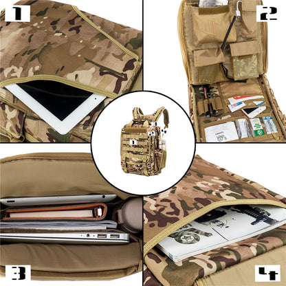 Multi-function Military Tactical Laptop Bag Extra Large 15 Inch Travel Laptop Backpack for Men