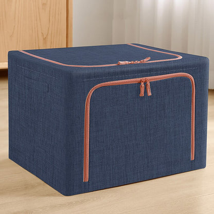 Foldable Fabric Storage Organizer: Spacious Home Storage Box for Clothes, Quilts, Blankets, and Wardrobes