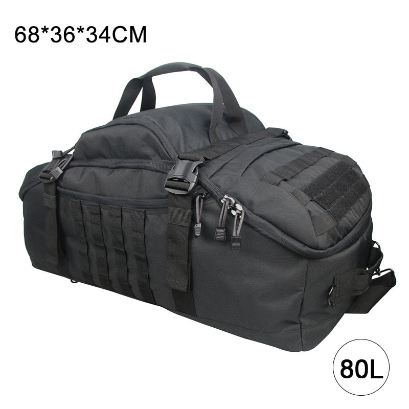 Waterproof Travel Bags with Large Capacity - 40L, 60L, 80L - Ideal Luggage Bags for Men, Duffel Bag for Travel, Weekend Bag, and Military Duffel Bag