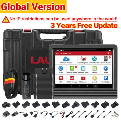 LAUNCH X431 V 4.0 Car Diagnostic Tools Professional Automotive OBD OBD2 Full System Scanner ECU Coding Active Test