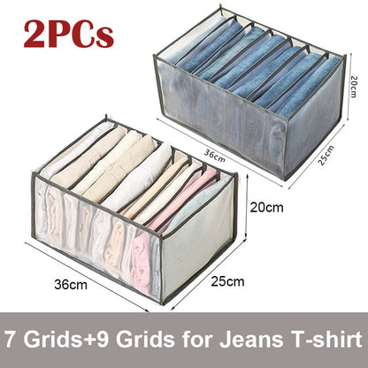 2/3PCs Underwear Drawer Organizer Storage Box Foldable Closet Organizers Drawer Divider Storage Boxes for Underpants Socks Bra
