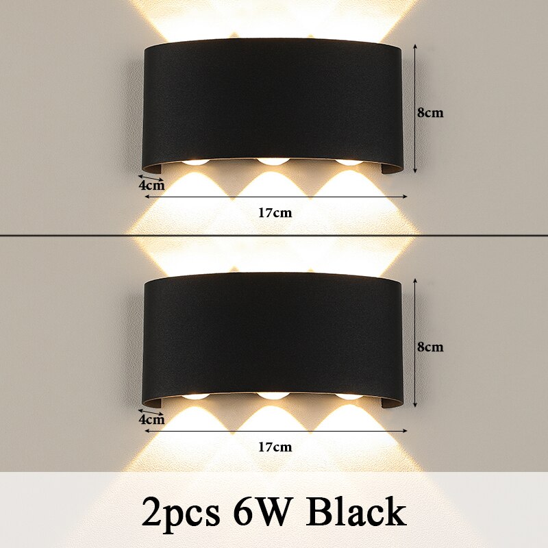Contemporary LED Cube Wall Lamp: Waterproof IP65, Ideal for Bathroom and Outdoor Lighting, Available in 4W, 6W, and 8W, Suitable for 110V and 220V Power Supply