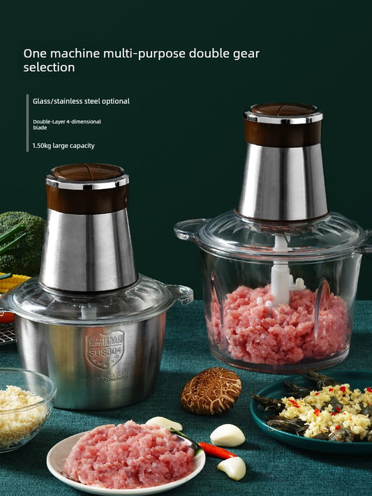 Electric Commercial Pull and Cut Garlic Grinder