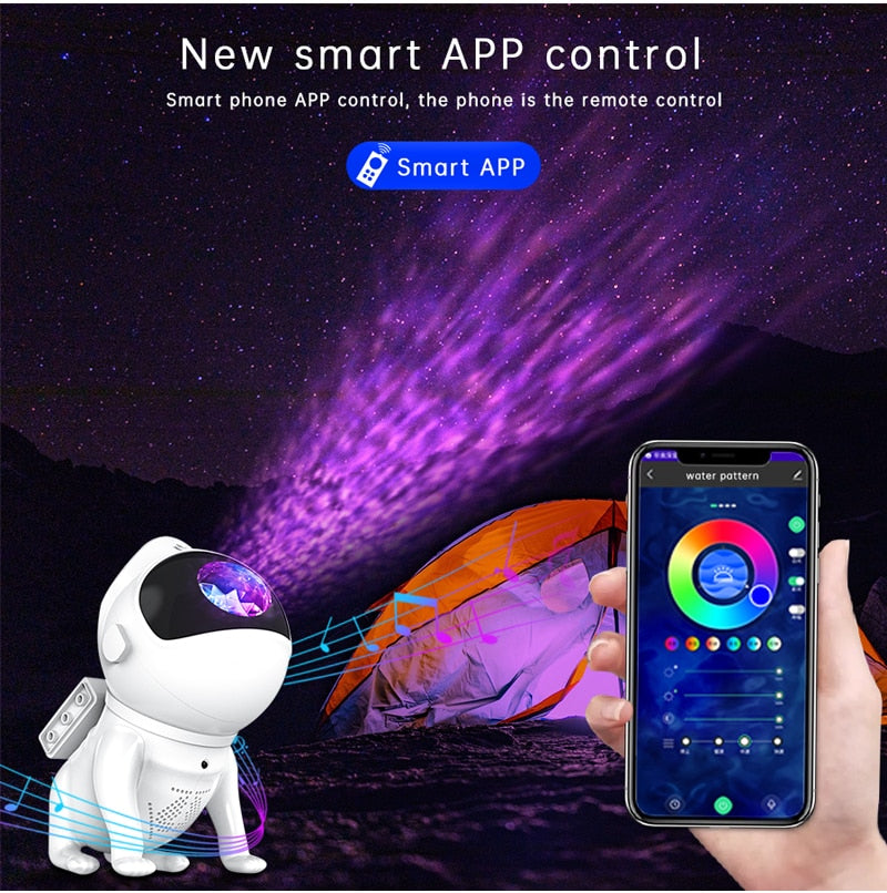 Kids Star Projector Night Light with Remote Control - 360° Adjustable Design for Enchanting Astronaut Nebula Galaxy Lighting, Perfect for Children and Adults