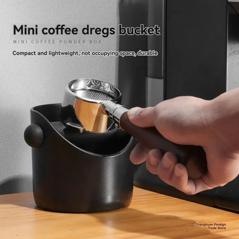 Coffee Grounds Powder Bucket Home Espresso Machine Handle Knockbox Container Organizer Abs Dregs Slot Waste Dregs Recycling Bin