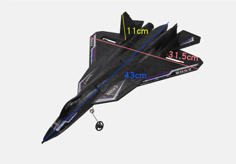 RC SU-35 Fighter Plane: High-Flying 2.4G Radio Control Glider for Kids - Remote Control Foam Aircraft for Adventurous Play