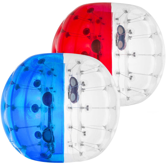 VEVOR 2 Pack 1.5m Bumper Bubble Soccer Balls Blue Red for Kids Adults Body Zorb Ball Dia 5FT