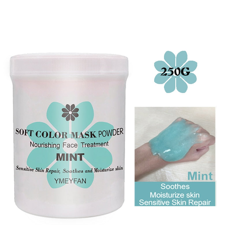 Natural Soft Hydro Jelly Mask Powder Set Peel Off Rubber Facial Mask Jar SPA Whitening Rose Collagen Hyaluronic Acid Skincare