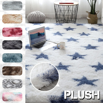 Plush Carpet: Thick, Anti-Slip, and Soft Rugs for Modern Living Room and Bedroom Decoration