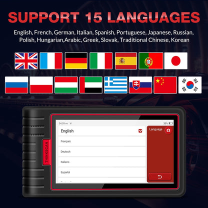THINKCAR ThinkScan Max Automotive Diagnostic Tools Full system OBD2 Scanner AF DPF IMMO 28 Reset ECU Coding PK ThinkTool