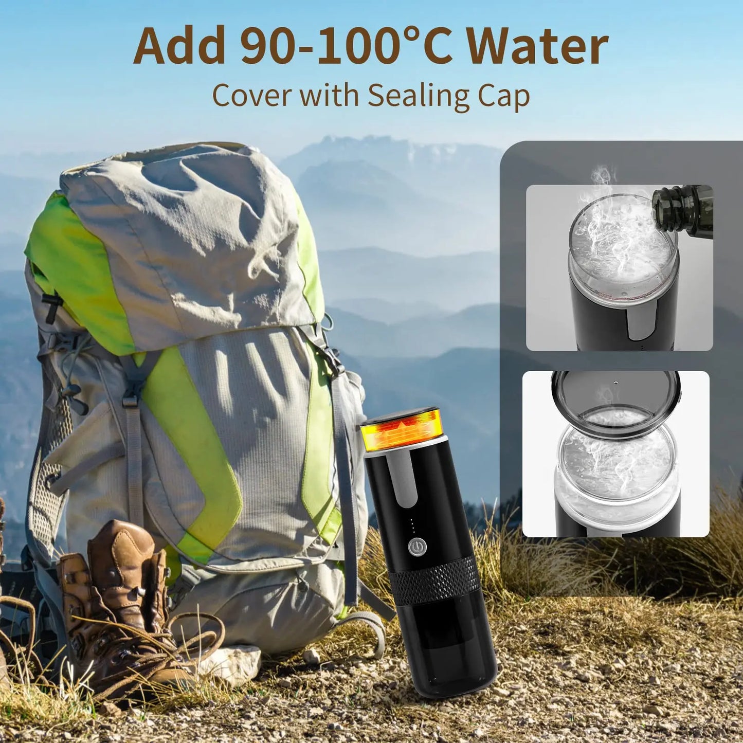 New Portable Coffee Machine Coffee Maker Electric Capsule Ground Coffee Brewer Fit For Coffee Powder and Coffee Capsul