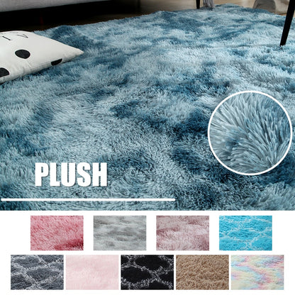 Plush Carpet for Living Room and Bedroom - Soft, Fluffy, and Anti-Slip Floor Rug - Elegant Lounge Decor and Solid Design