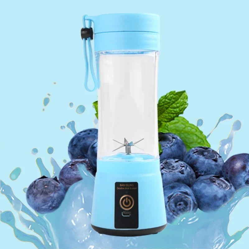 Portable Fruit Juice Blenders Summer Personal Electric Mini Bottle Home USB 6 Blades Juicer Cup Machine For Kitchen