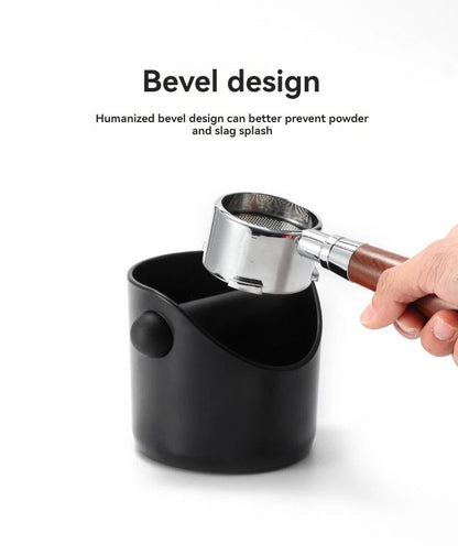 Coffee Grounds Powder Bucket Home Espresso Machine Handle Knockbox Container Organizer Abs Dregs Slot Waste Dregs Recycling Bin