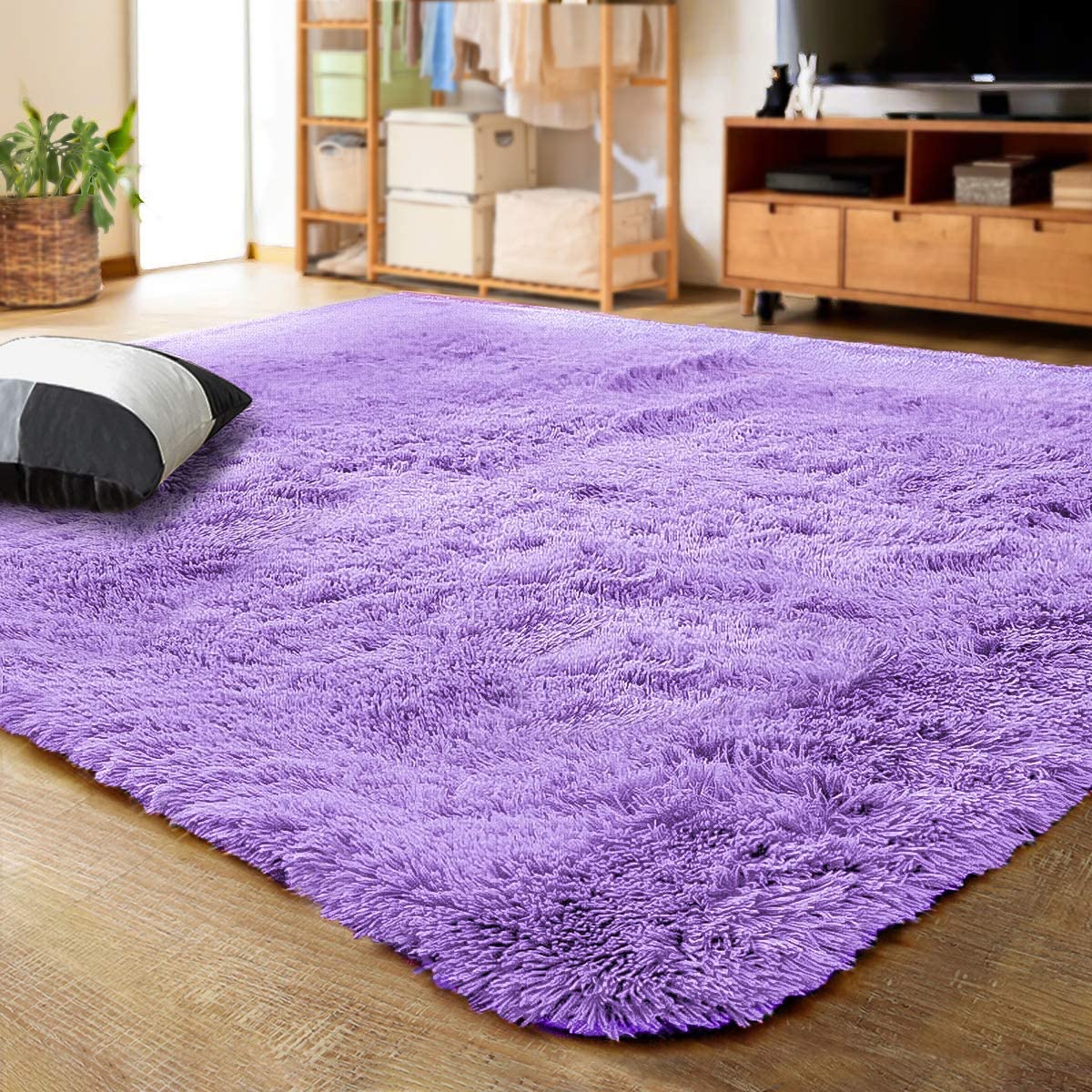 Plush Carpet: Large Area Rug for Home Decoration, Fluffy, and Hairy, Perfect for Living Room and Bedroom