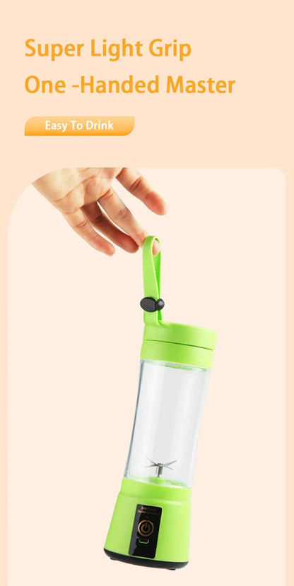 Portable Fruit Juice Blenders Summer Personal Electric Mini Bottle Home USB 6 Blades Juicer Cup Machine For Kitchen