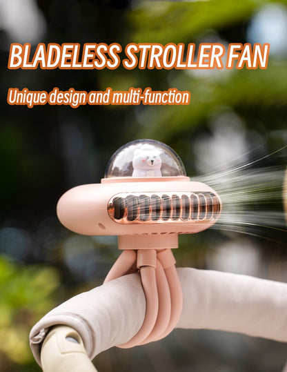 KINSCOTER Stroller Fan Portable Flexible Tripod Clip-on Fan 4 Speed Handheld Personal Fan For Car Seat Crib Bike Treadmill
