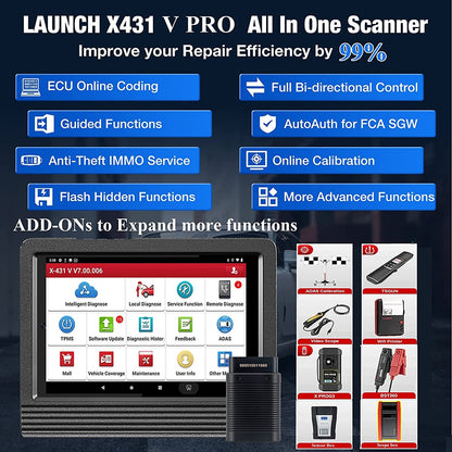 LAUNCH X431 V 4.0 Car Diagnostic Tools Professional Automotive OBD OBD2 Full System Scanner ECU Coding Active Test