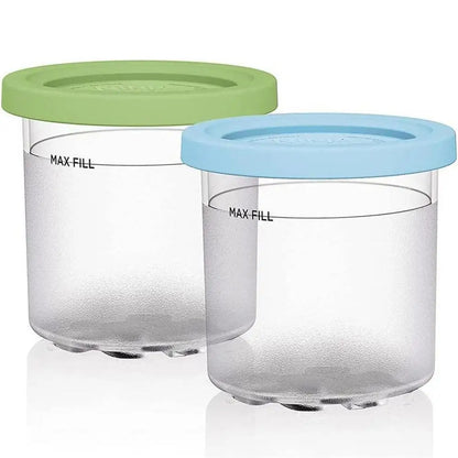 2/4Pcs Ice Cream Pints Cups For NINJA- CREAMI NC300s Series Ice Cream Maker Replacements Storage Jar With Sealing Lids