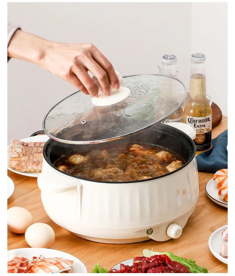 Electric MultiCooker Rice Cooker Multifunctional Frying Flat Pan Non-stick Cookware Multi Hotpot Soup Cooking Kitchen Appliances